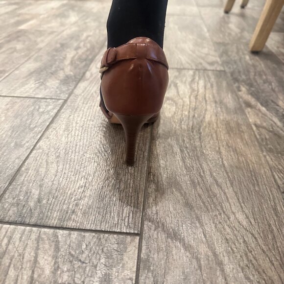 Cole Haan "Nike Air" brown leather sandals with ankle straps. Size 9. - Picture 7 of 7